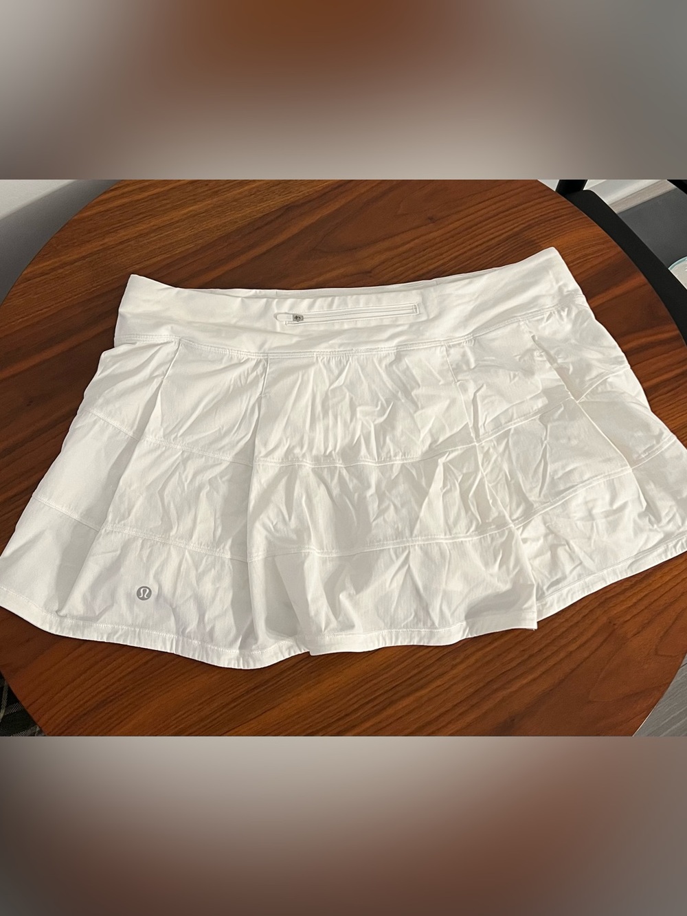 Lululemon Pace Rival Tennis Skirt - White, Size 14 Reg
